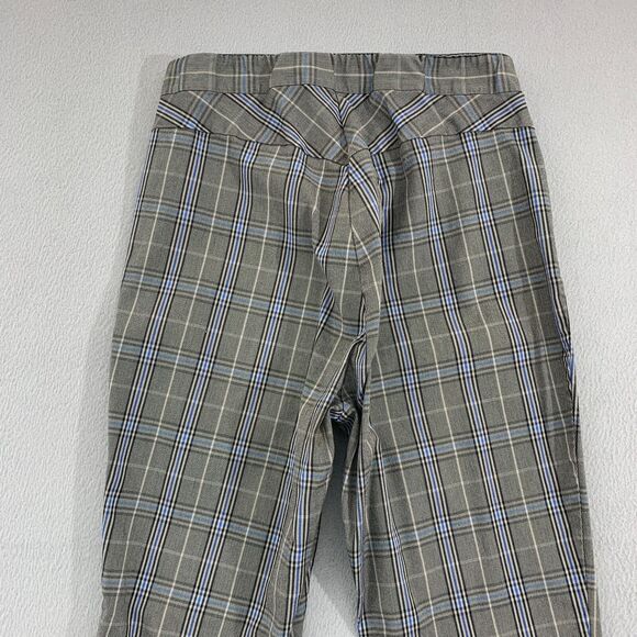 RAG & BONE New York Simone Pants Size 4 Stretch Plaid Blue Black Grey - Picture 14 of 16
